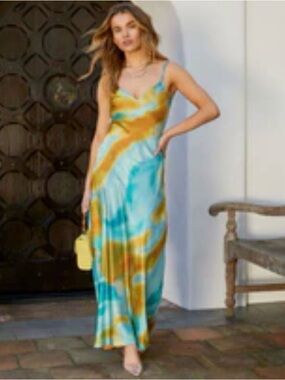 Harmony Slip Maxi Dress - Blue VICI